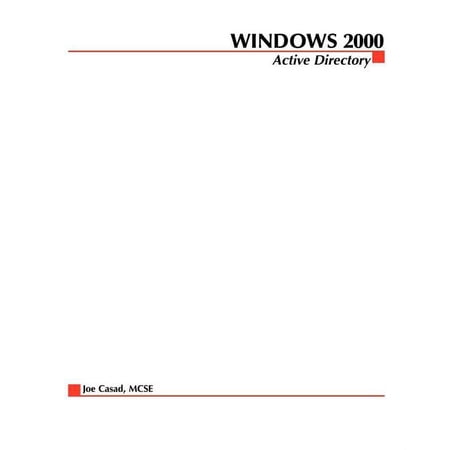 Network Professional's Library Windows 2000 Active Directory, (Paperback)