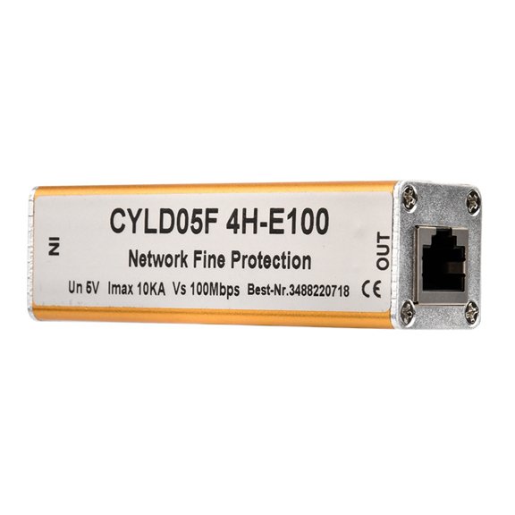 Network Surge Protector, 5V RJ45 RJ11 Ethernet Lighting Arrester for Data Signal Protection