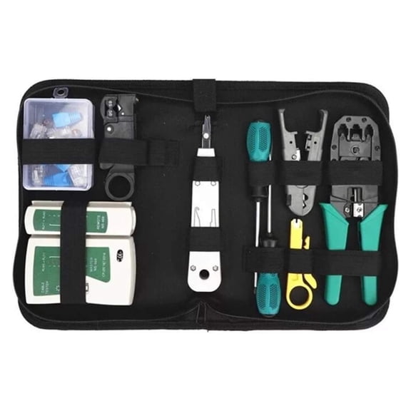 Network Tool Kit CAT5 CAT5e CAT6 Cable Maintenance Repair Tester Wire Crimper Stripper Ethernet Punch Down Tool