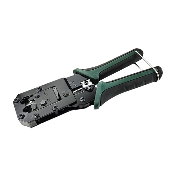 Networking Cable Crimper For RJ45 RJ11 Connectors Features Integrated Stripper Cutter Crimper Steel PVC Materials Coating