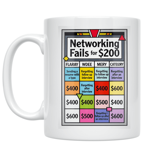Networking Fails for $200 - Freelance Networking Enthusiast - 11 oz Ceramic Coffee Mug