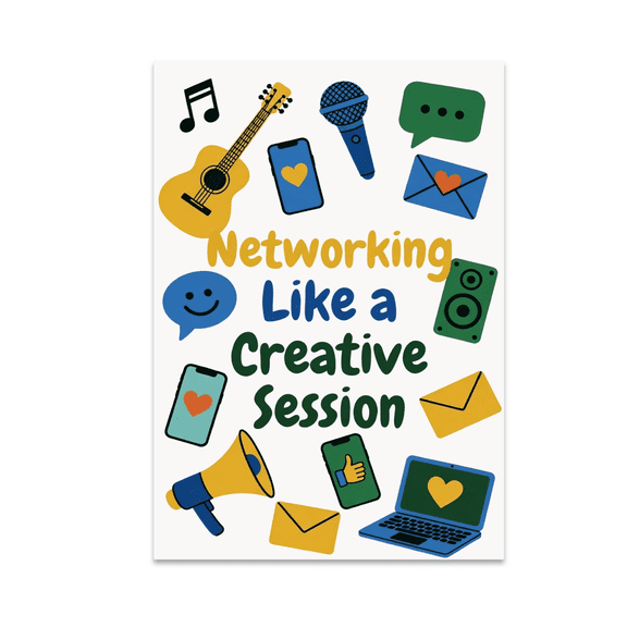 Networking Like a Creative Session - Artistic Networking Enthusiast - 13x19 Poster Print