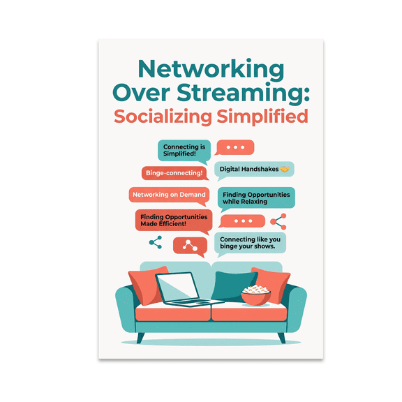 Networking Over Streaming: Socializing Simplified - Millennial Decor - 13x19 Poster Print