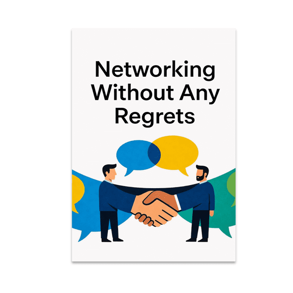 Networking Without Any Regrets - Networking Enthusiast - 13x19 Poster Print