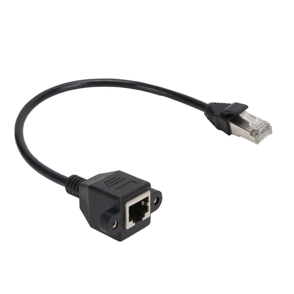 Networks Cable Extension Male to Female With Screw Hole Fixable Adapter Cable for LAN Networks Components