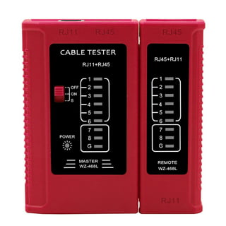 AMPCOM Tester de Cable de red rj45 RJ11 red LAN Ethernet RJ45