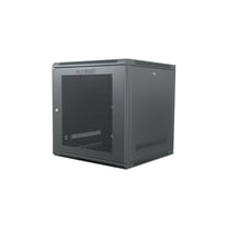 Networx 12U Wall Mount Cabinet - 202 Series, 24" Deep, Flat-Packed Network Rack with Lockable Doors & Ventilation, Durable Steel Construction