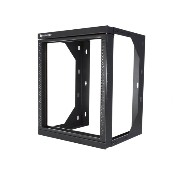 Networx 15U Swing Out Wall Mount Rack [301 Series, 18-28" Adjustable Depth, Flat-Packed]