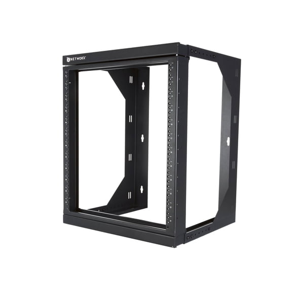 Networx 18U Swing Out Wall Mount Rack [301 Series, 18-28" Adjustable Depth, Flat-Packed]