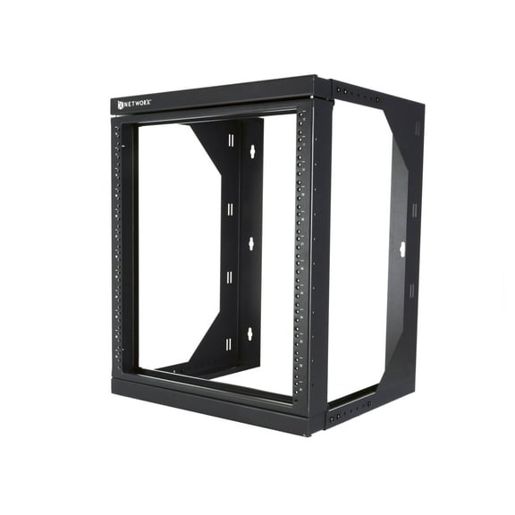 Networx 22U Swing Out Wall Mount Rack [301 Series, 18-28" Adjustable Depth, Flat-Packed]