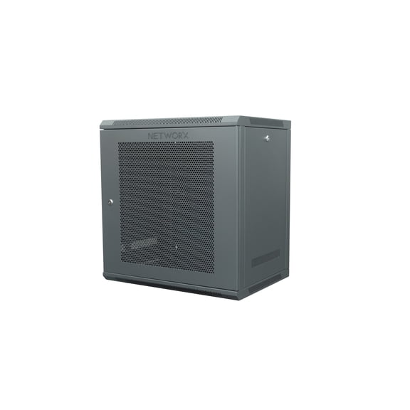 Networx 6U Wall Mount Cabinet - 102 Series, 18" Deep, Compact & Lockable Network Rack, Flat-Packed for Easy Installation