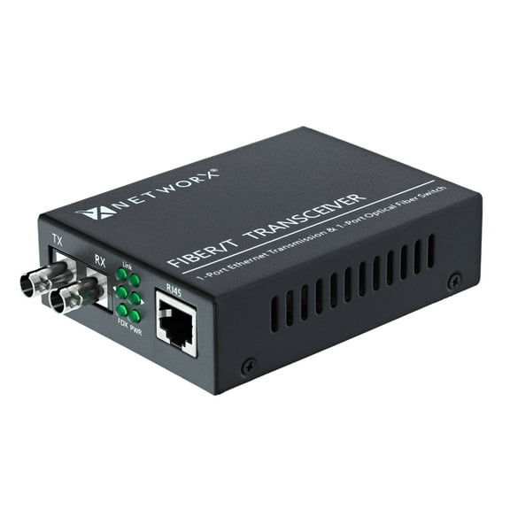 Gigabit Fiber Media Converter - 1000Base-SX, ST Multimode, 550m, 850nm