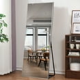 thumbnail image 1 of 19" x 59" Silver Modern Floor Mirror, 1 of 11