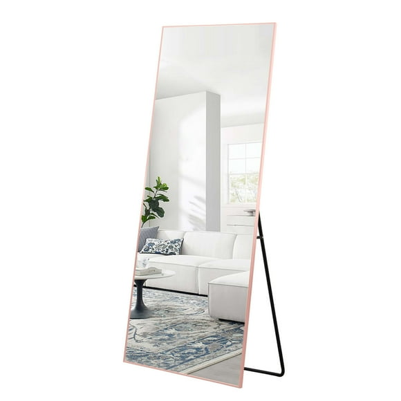 22 in x 65 Full Length Mirror Modern Floor Mirror for Bedroom, Pink