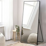 NeuType 22" x 64" Black Floor Mirror Full Length Mirror Standing Mirror  for Bedroom Living Room