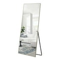 thumbnail image 1 of 22" x 65" Gray Modern Floor Mirror, 1 of 11