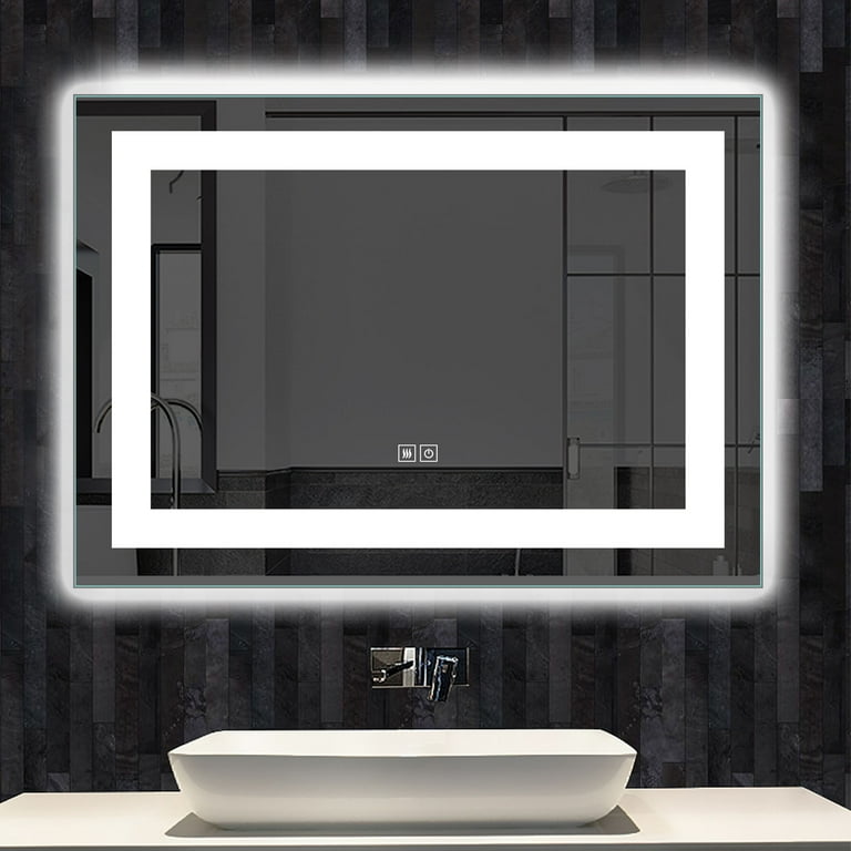36 in x 28 in Modern Vanity LED Mirror - Walmart.com 36 in x 28 in Modern Vanity LED Mirror - Walmart.com