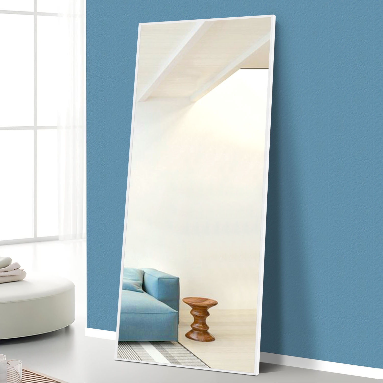 NeuType 65"x22" Full Length Mirror with Stands Aluminum Alloy Floor
