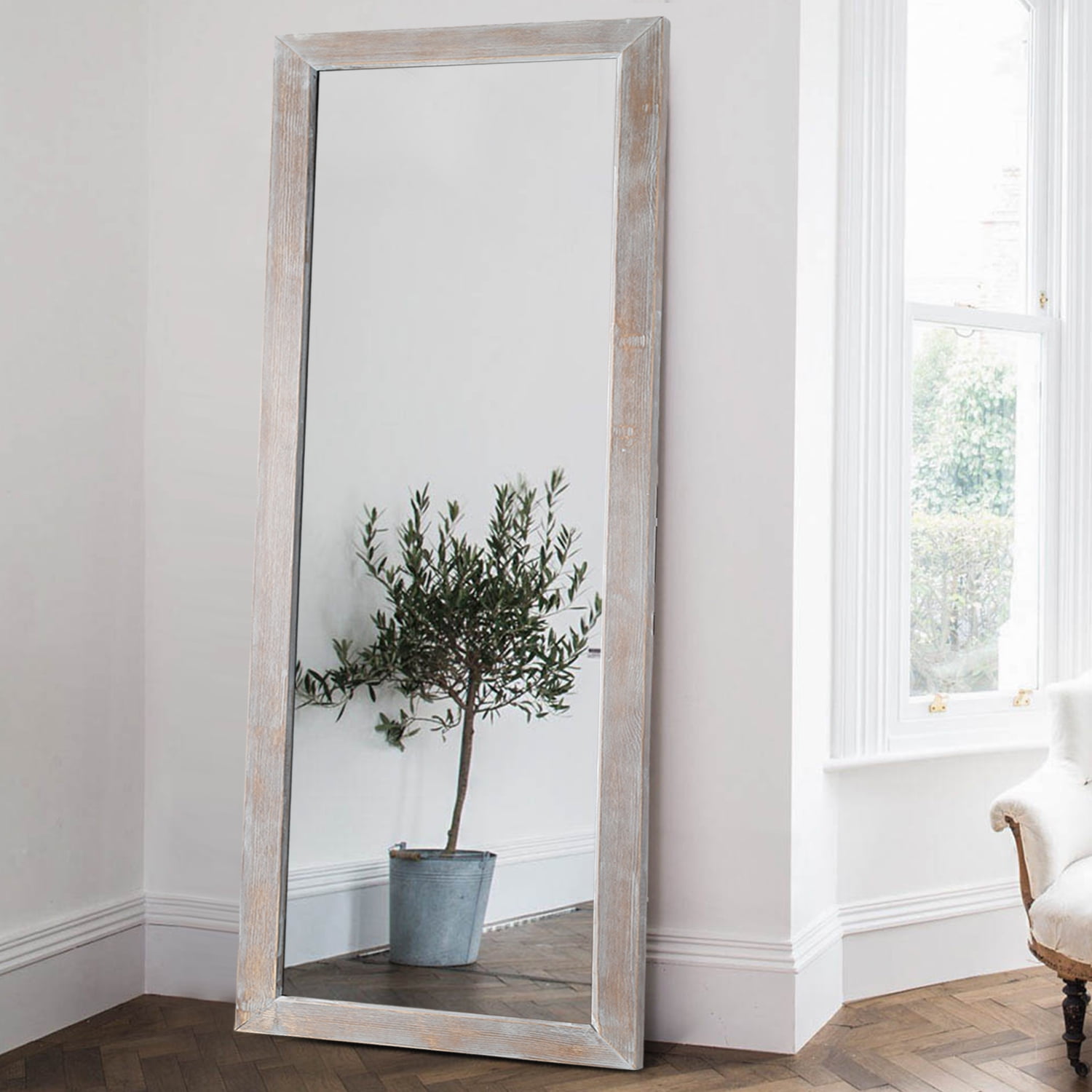 NeuType 65"x22" Modern Rectangle Full Length Mirror Full Mirror Floor