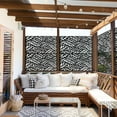 thumbnail image 1 of MAYEERTY Screen Divider with Stand, Alloy Steel Metal Black, 76" x 47", 1 of 5