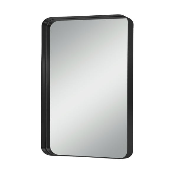 Aluminum Alloy Wall Mount Rectangular Deep Mirror Hanging Mirror Wall Mirror Rounded Corner Gold 64"x21"