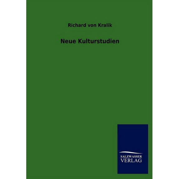 Neue Kulturstudien (Paperback)