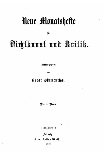 Neue Monatshefte fÃ¼r Dichtkunst und Kritik, (Paperback)