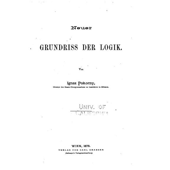 Neuer Grundris der Logik (Paperback)