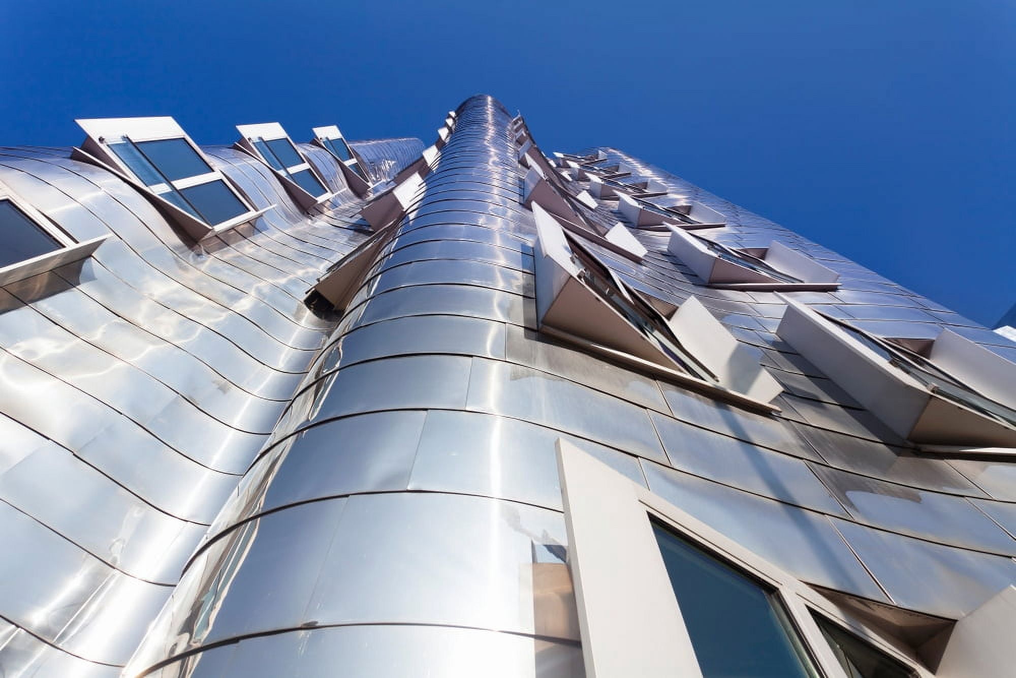 Neuer Zollhof building designed by Frank Gehry Media Harbour Dusseldorf North Rhine Westphalia Germany Canvas Art - Panoramic Images (27 x 9)