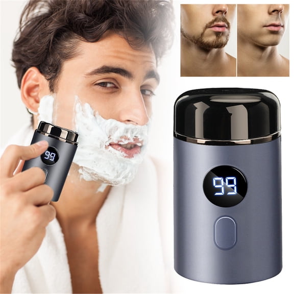 Neuester Tragbarer Elektrischer Rasierer Portable Shaver Travel Smooth Shave Type C Charging Strong Power Travelaccompanying - Portable Men'S Electric Mini Hair Removal Starry Blue, Shave, Back To