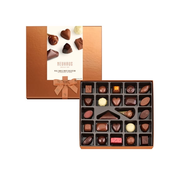 Neuhaus Belgian Chocolate Classic Discovery Collection  24 Timeless Neuhaus Pieces Assorted Milk, White & Dark Chocolate Pralines  Gourmet Chocolate Gift