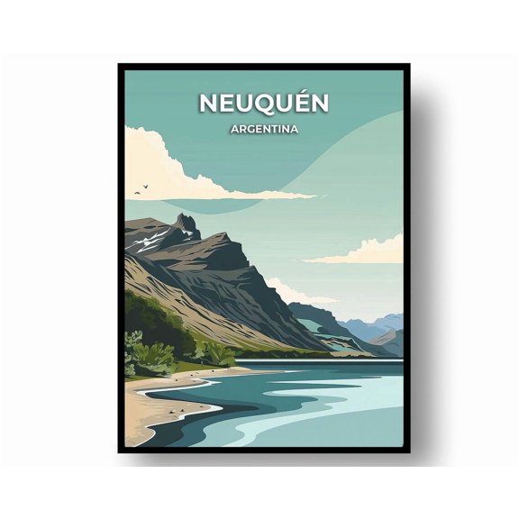 Neuquén Argentina Poster: Travel Wall Art