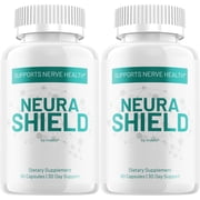 Neura Shield Capsules   Advanced Formula Supplement Natural Ingredients Glycogen Support, 2 Pack, 120 Capsules
