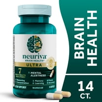 Neuriva Ultra Brain Health Supplement, Memory, Focus & Concentration Support, 14 Capsules