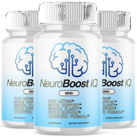 Neuro Boost IQ Advanced Formula Brain Support Pills Maximum Strength Supplement NeuroBoost IQ 180 Capsules