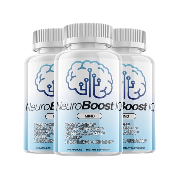 Neuro Boost IQ Supplement Brain Pills, 180 Capsules