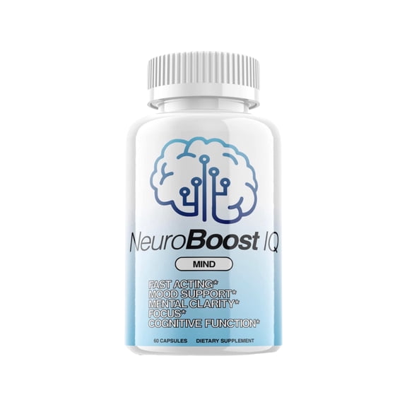 Neuro Boost IQ Supplement Brain Pills, 60 Capsules