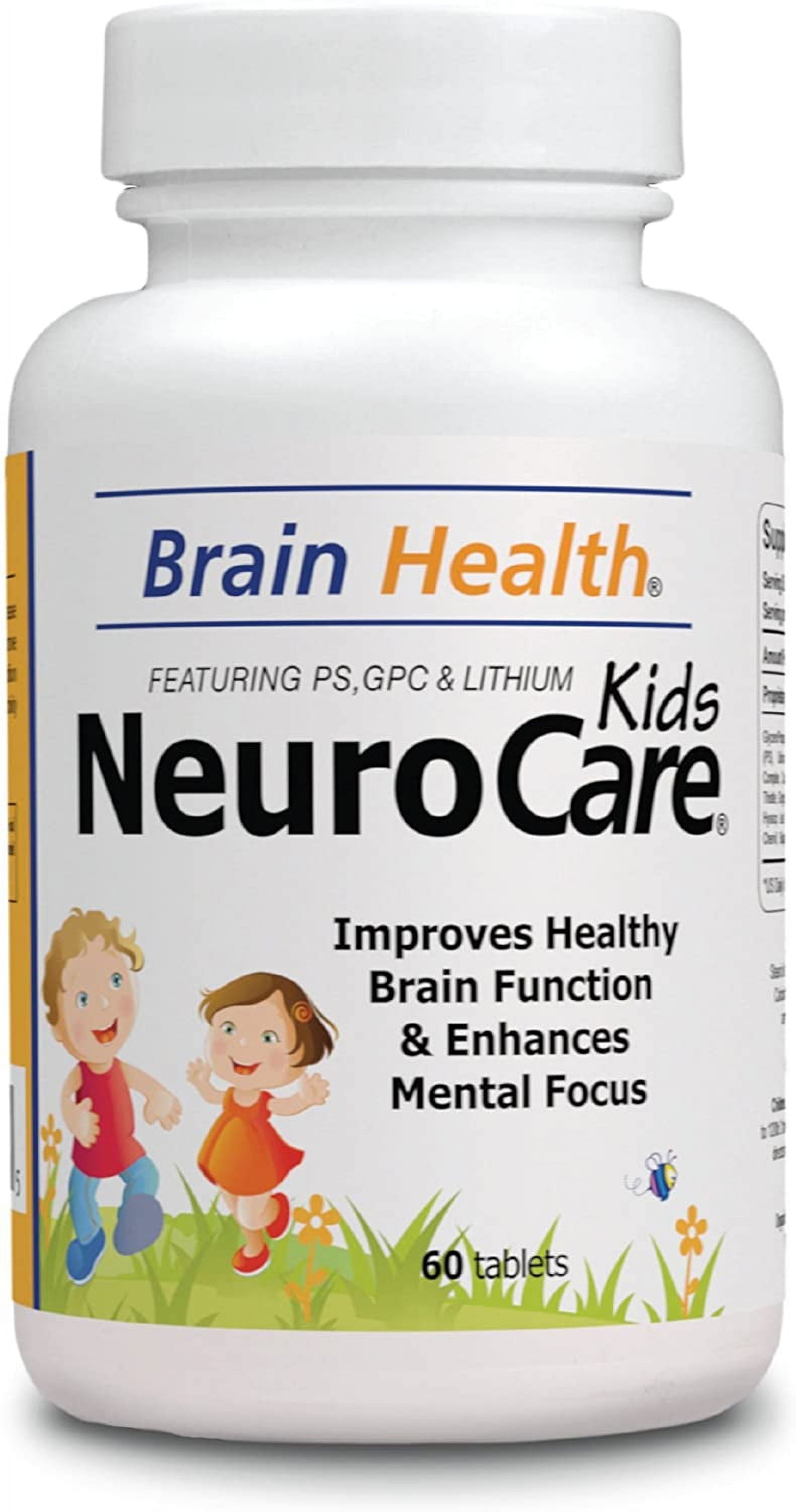 Neuro Care Kids - Brain Health 60 Tablets - Highly Concentrate Supplent - Dietary Supplement