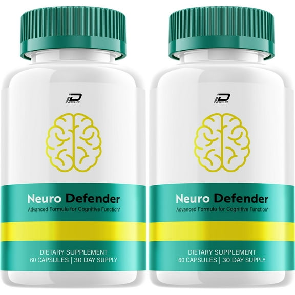 Neuro Defender Supplement Capsules NeuroDefender Natural Blend Memory Focus, 2 Pack, 120 Capsules