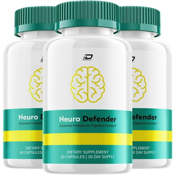 Neuro Defender Supplement Capsules – NeuroDefender Natural Blend Memory Focus, 3 Pack, 180 Capsules