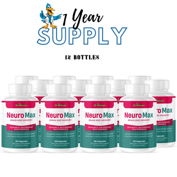 Neuro Max- Brain Support- 12 Bottles- 720 Capsules