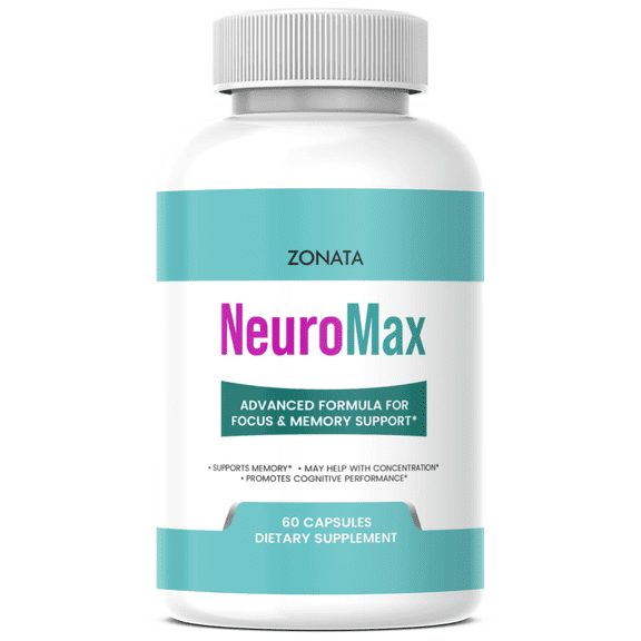 Neuro Max Brain and Memory Support Supplement, Neuro Max Pills Premium Formula, 60 Count
