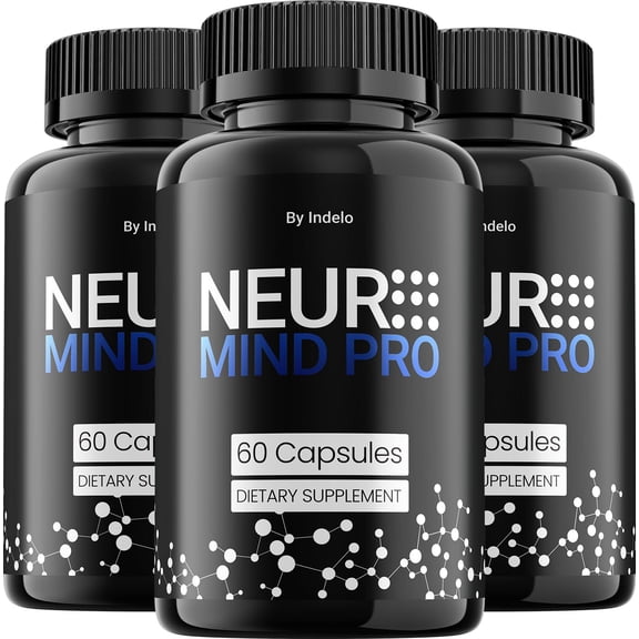 Neuro Mind Pro Capsules NeuroMind Pro Natural Blend Memory Focus Support Supplement, 3 Pack, 180 Capsules