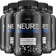 Neuro Mind Pro Capsules   NeuroMind Pro Natural Blend Memory Focus Support Supplement, 5 Pack, 300 Capsules