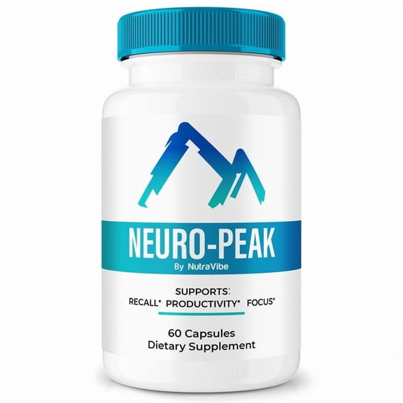 Neuro-Peak Pills Daily Formula with a Natural Blend to Help Maintain Focus, Memory & Concentration | Clean, Gentle, Easy-to-Swallow Capsules for Everyday Sharpness (60 Capsules)