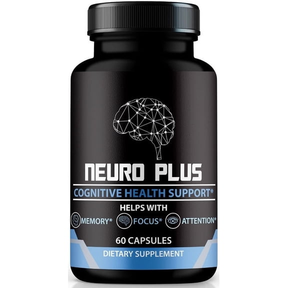 Neuro Plus Brain and Focus Capsules Premium NeuroPlus Brain Formula for Memory, Focus, and Cognitive Support, Neuro+ Pills for Mental Clarity and Concentration, Reviews (60 Capsules)