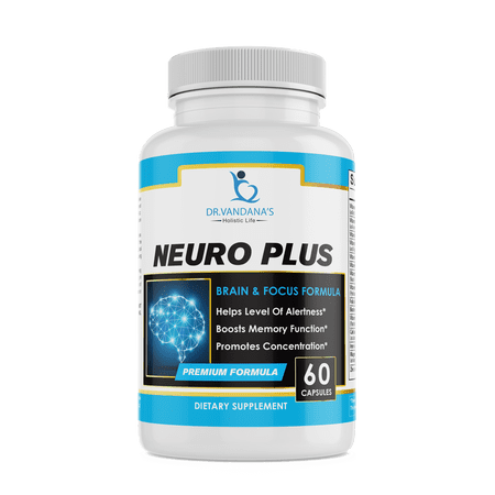 Neuro Plus Brain Formula by Dr. VANDANA's Holistic life, 60 Count