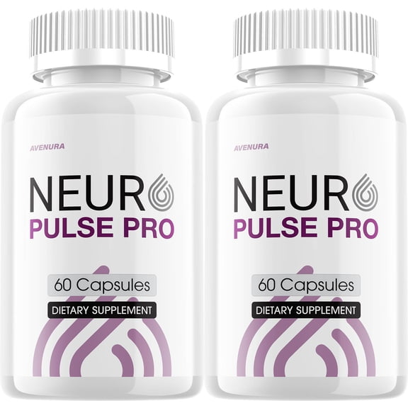 Neuro Pulse Capsules – NeuroPulse Advanced Formula Natural Blend Memory Focus Support Supplement, 2 Pack, 120 Capsules