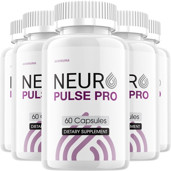 Neuro Pulse Capsules – NeuroPulse Advanced Formula Natural Blend Memory Focus Support Supplement, 5 Pack, 300 Capsules