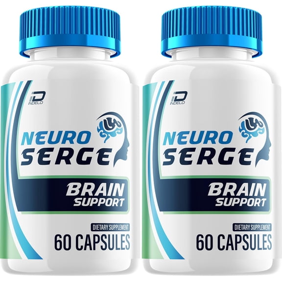 Neuro Serge Capsules – NeuroSerge Natural Blend Memory Focus Support Supplement, 2 Pack, 120 Capsules